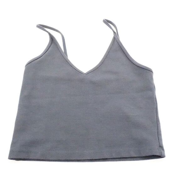 Aritzia Talula XS Gray Viscose Blend Camisole Strap V-Neck Tank - Like New - Picture 1 of 6